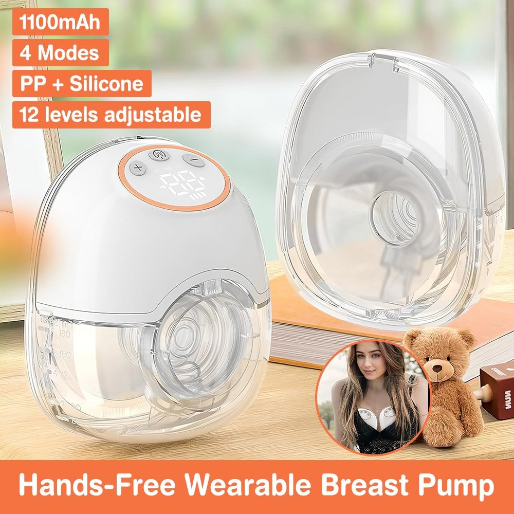 24Mm Breast Pump Wearable Hands-Free Electric Breast Pump Portable 12 Levels