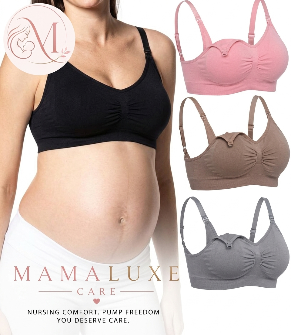 Seamless Wire-Free Nursing Bra