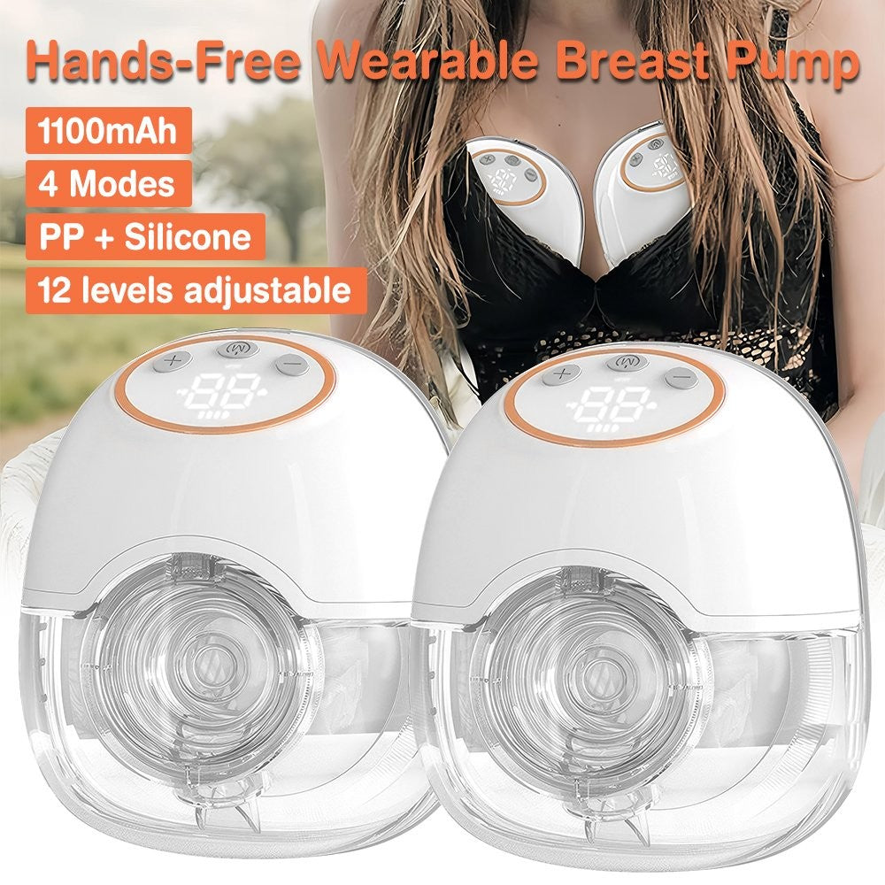 24Mm Breast Pump Wearable Hands-Free Electric Breast Pump Portable 12 Levels